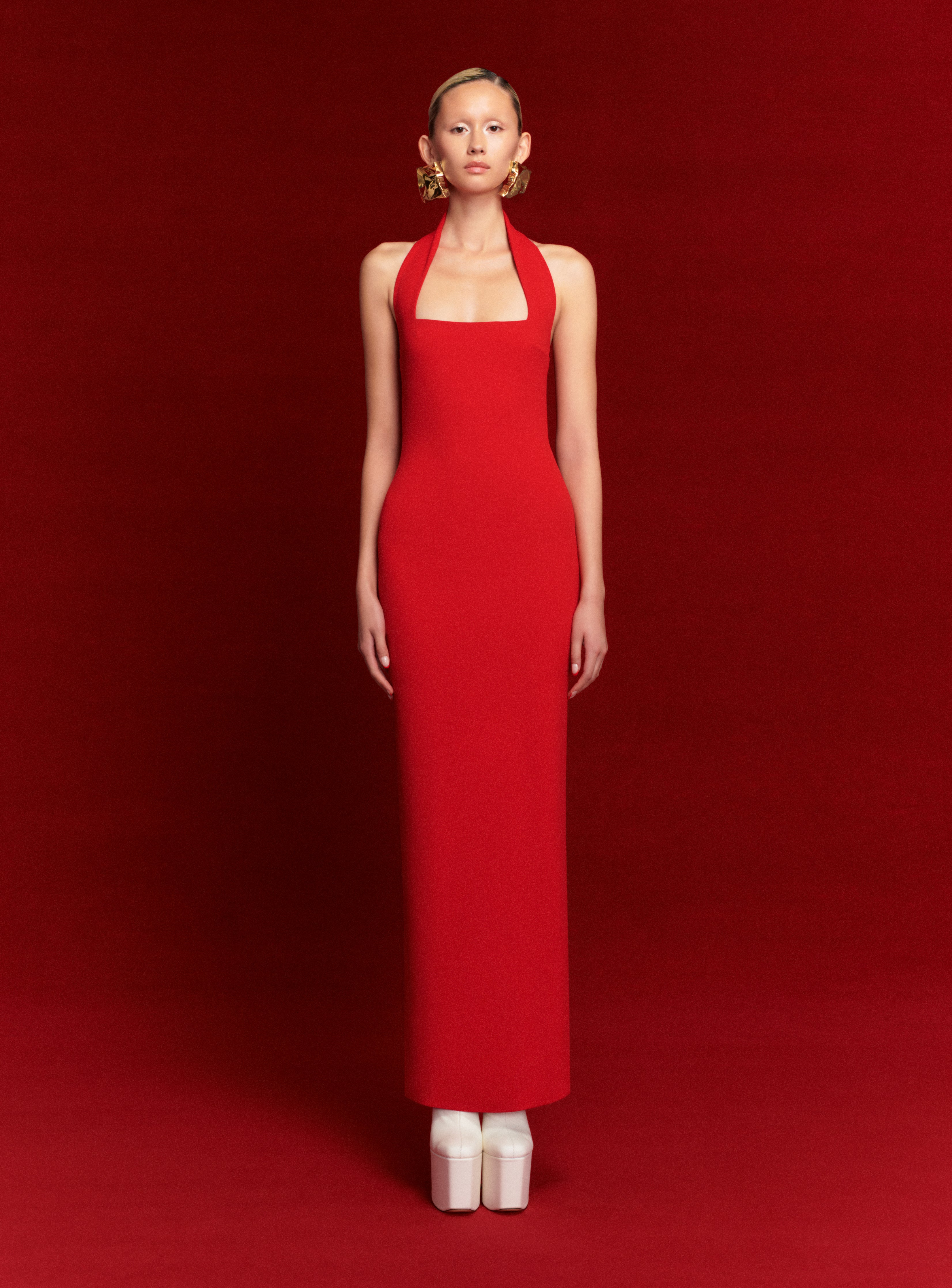 The Ilona Maxi Dress in Red